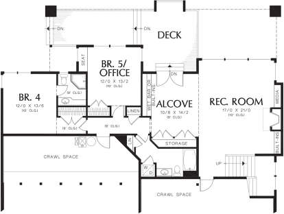 Basement for House Plan #2559-00607
