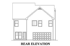 Narrow Lot House Plan #009-00106 Elevation Photo