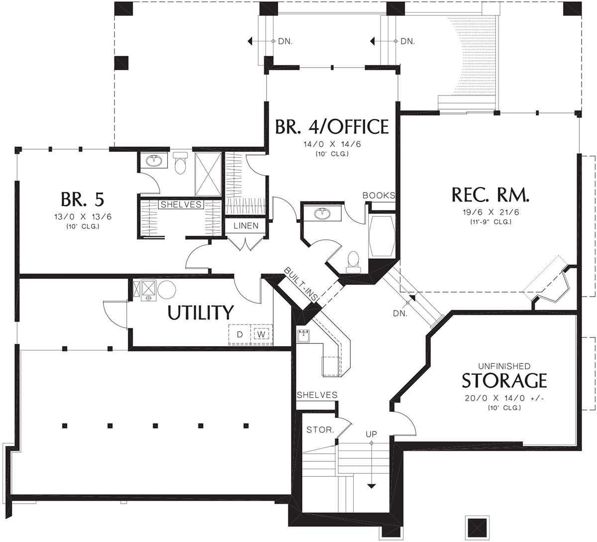Lower Floor for House Plan #2559-00608