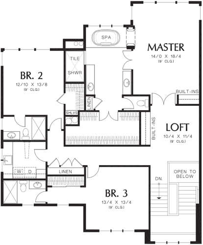 Second Floor for House Plan #2559-00608