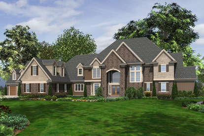 European House Plan #2559-00610 Elevation Photo