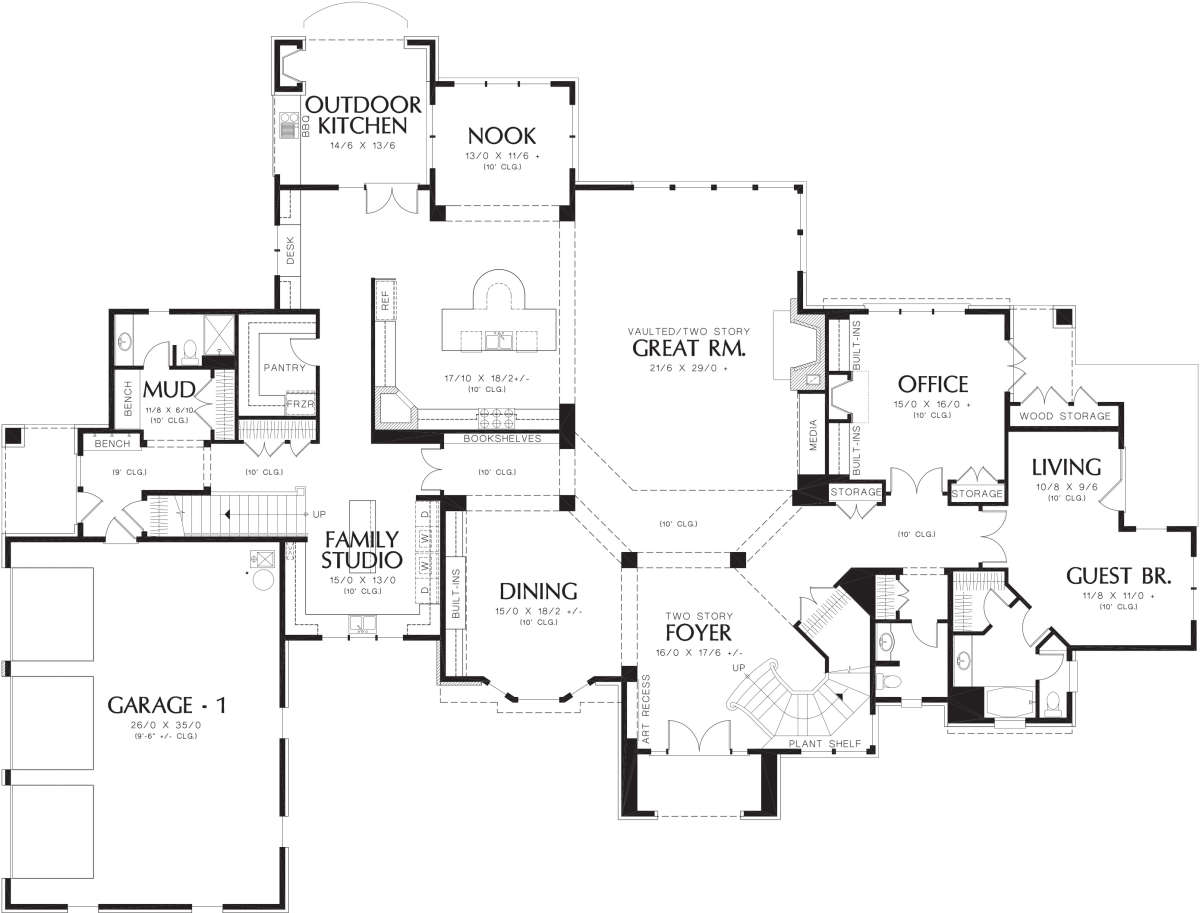 Main Floor for House Plan #2559-00610