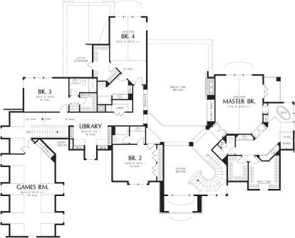 Second Floor for House Plan #2559-00610