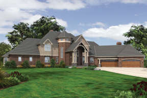 Luxury House Plan #2559-00611 Elevation Photo
