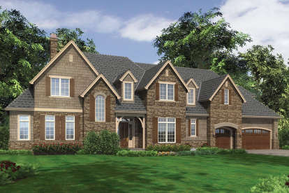 4 Bed, 3 Bath, 4304 Square Foot House Plan - #2559-00612