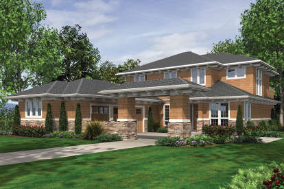 4 Bed, 3 Bath, 4128 Square Foot House Plan - #2559-00616