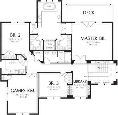 Second Floor for House Plan #2559-00616