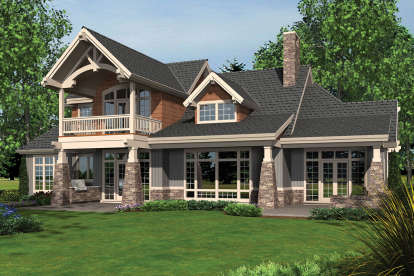 Craftsman House Plan #2559-00617 Elevation Photo