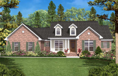 Traditional House Plan #041-00014 Elevation Photo