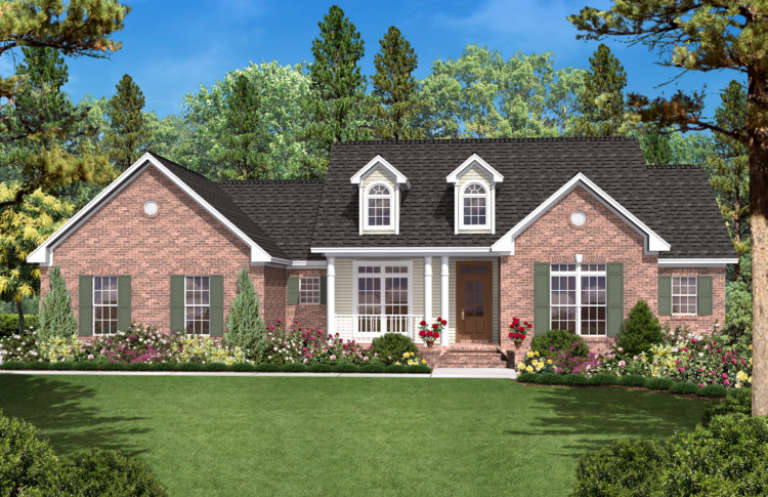 Traditional House Plan #041-00014 Elevation Photo