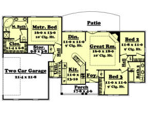 Main Floor for House Plan #041-00014
