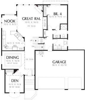 Main Floor for House Plan #2559-00619