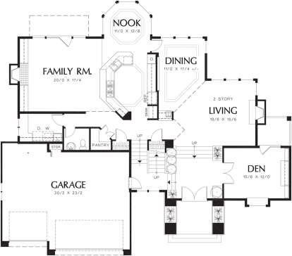 Main Floor for House Plan #2559-00620
