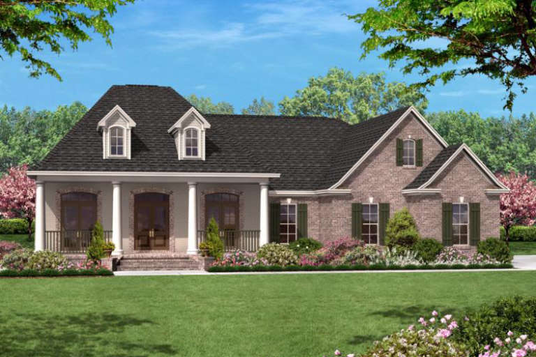 French Country House Plan #041-00015 Elevation Photo