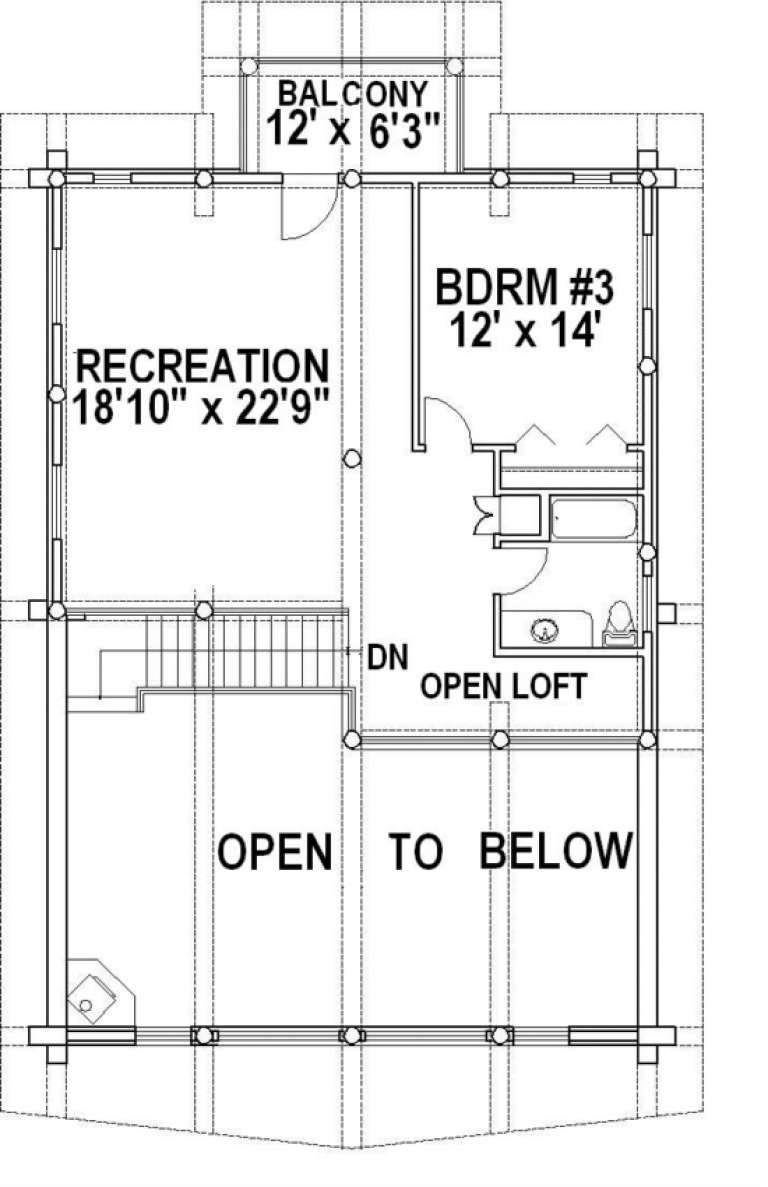 House Plan House Plan #1243 Drawing 2