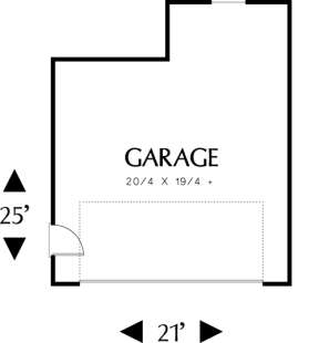 Floorplan 1 for House Plan #2559-00650