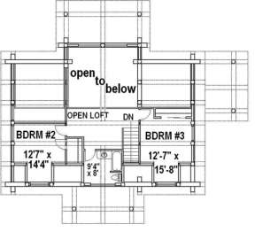 Second Floor for House Plan #039-00023