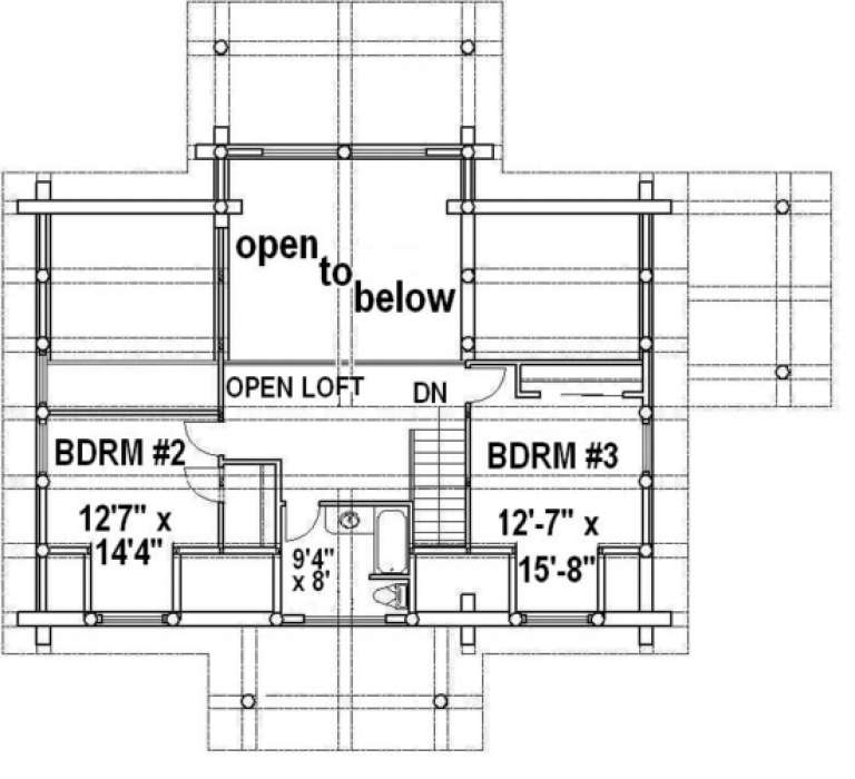 House Plan House Plan #1245 Drawing 2