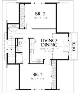 Floorplan 2 for House Plan #2559-00658