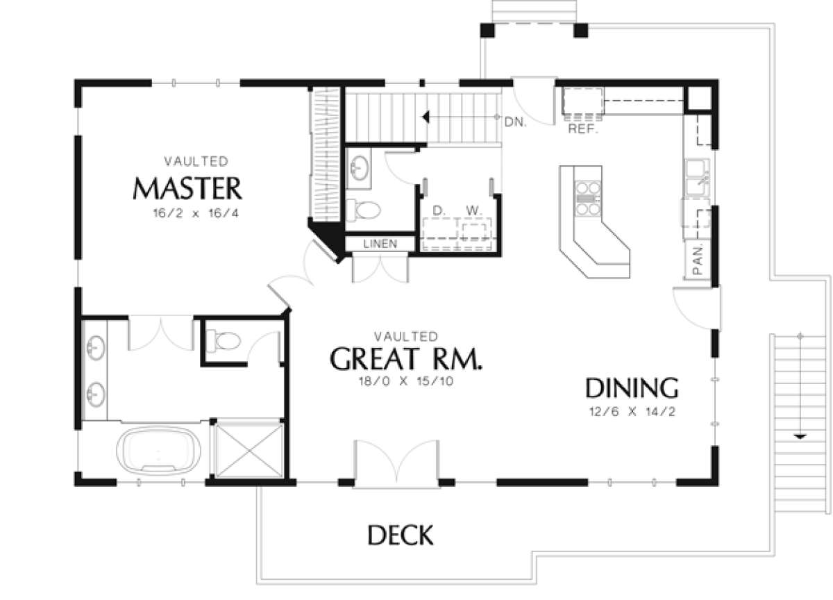 Floorplan 2 for House Plan #2559-00659