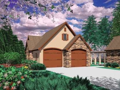 French Country House Plan #2559-00661 Elevation Photo