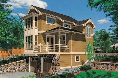House Plan House Plan #12454 Front Elevation 