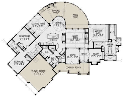 House Plan House Plan #12458 Drawing 1