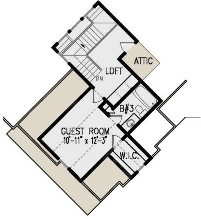 Optional Second Floor for House Plan #699-00036