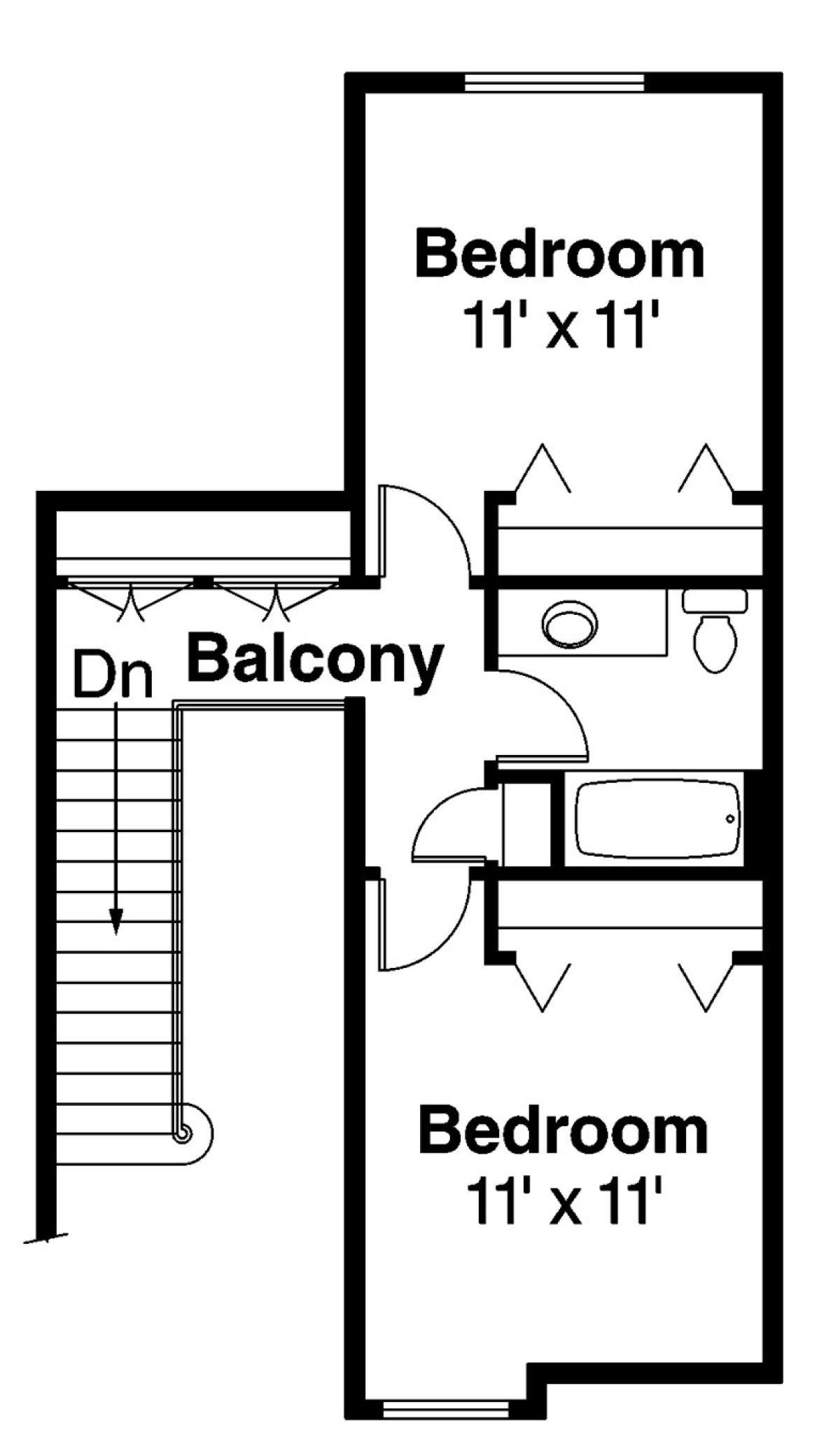 Floorplan 2 for House Plan #035-00467