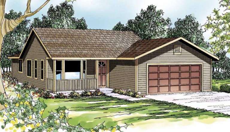 Traditional House Plan #035-00469 Elevation Photo
