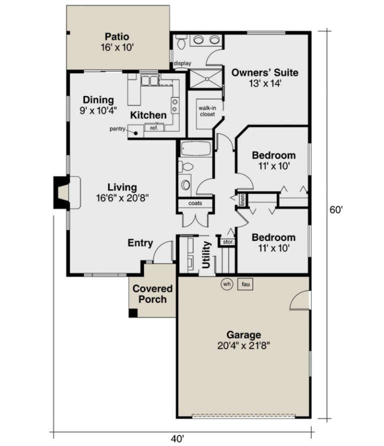 House Plan House Plan #12464 Drawing 1