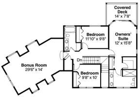 Floorplan 2 for House Plan #035-00473