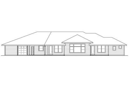 Prairie House Plan #035-00474 Elevation Photo