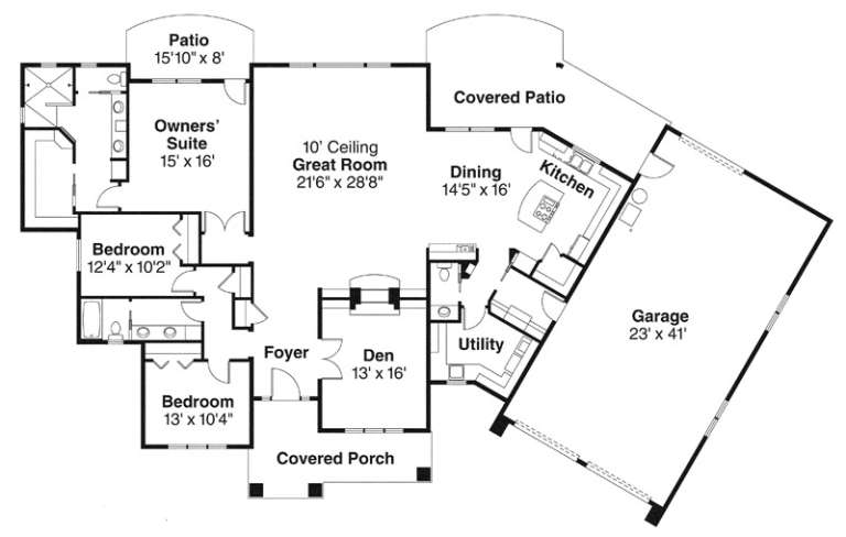 House Plan House Plan #12468 Drawing 1