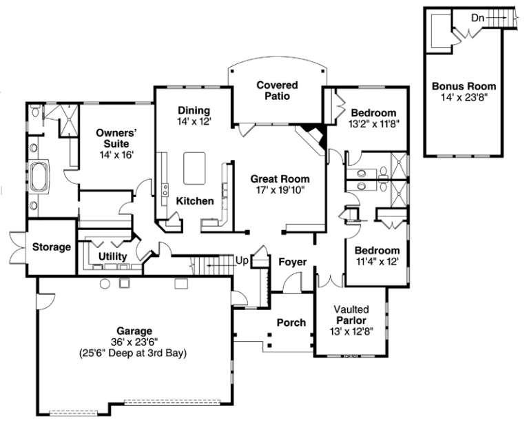 House Plan House Plan #12469 Drawing 1
