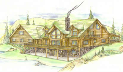 Mountain House Plan #039-00024 Elevation Photo