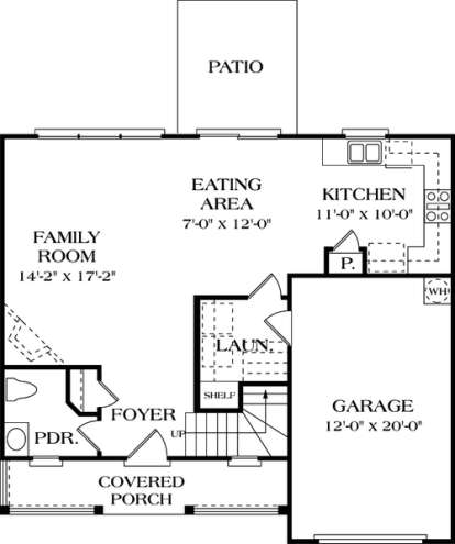 Floorplan 1 for House Plan #3323-00007