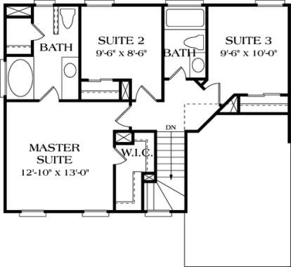 Floorplan 2 for House Plan #3323-00007