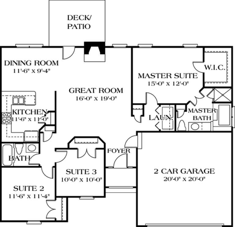 House Plan House Plan #12477 Drawing 1