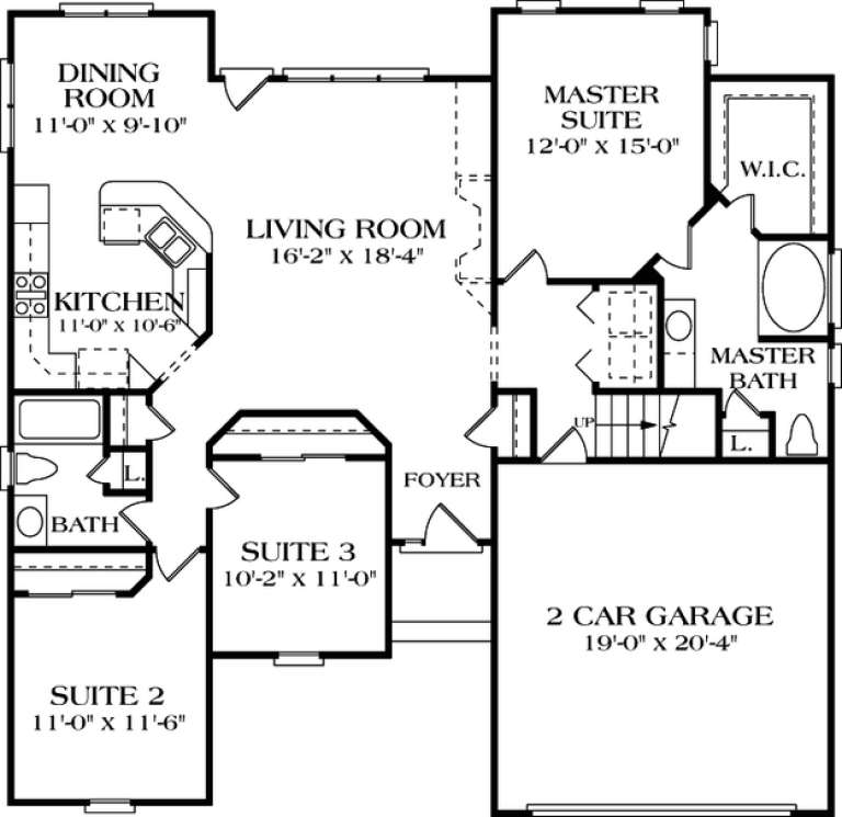 House Plan House Plan #12487 Drawing 1