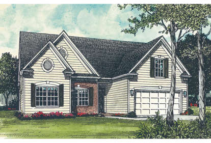 Ranch House Plan #3323-00020 Elevation Photo