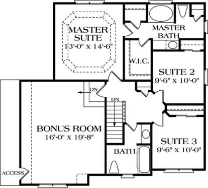 Floorplan 2 for House Plan #3323-00023