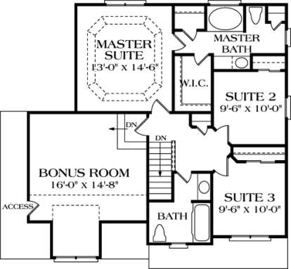 Floorplan 2 for House Plan #3323-00024