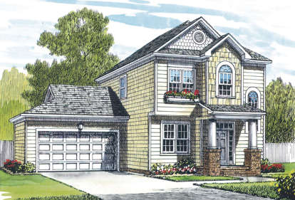 Cottage House Plan #3323-00025 Elevation Photo