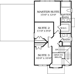 Floorplan 2 for House Plan #3323-00025
