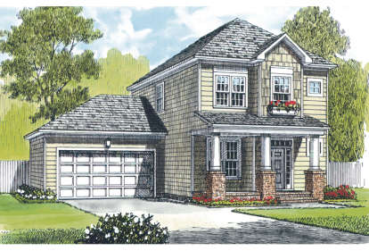 Cottage House Plan #3323-00026 Elevation Photo