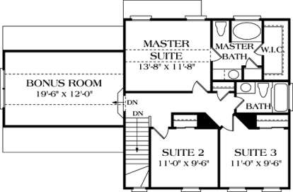Floorplan 2 for House Plan #3323-00028
