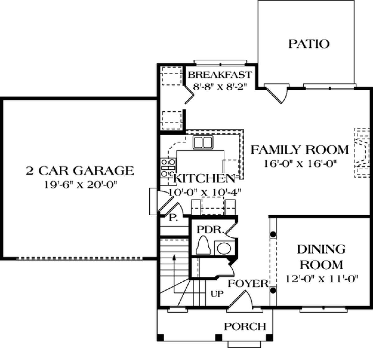 Floorplan 1 for House Plan #3323-00029