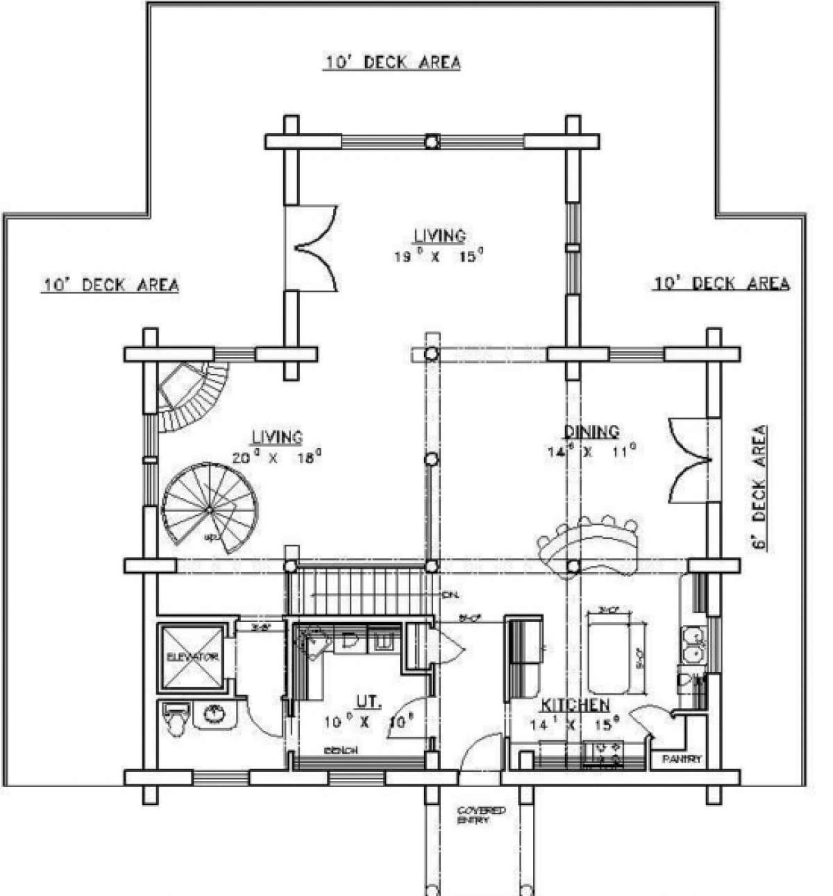 First Floor for House Plan #039-00026
