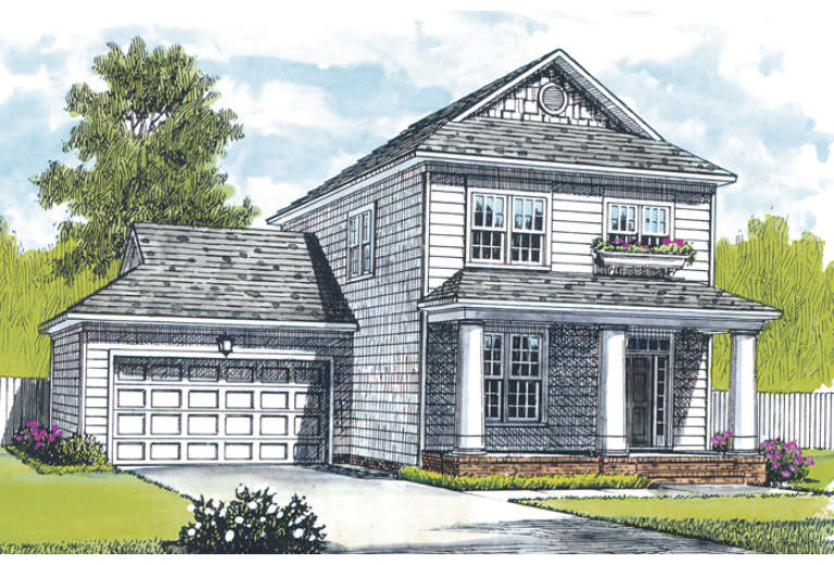 House Plan House Plan #12500 Front Rendering